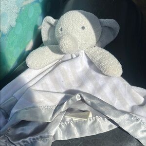 Gray Elephant Plush Blanket